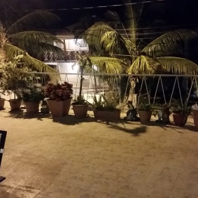 Rooftop Terrace at Belize City. Where we celebrated the New Year!